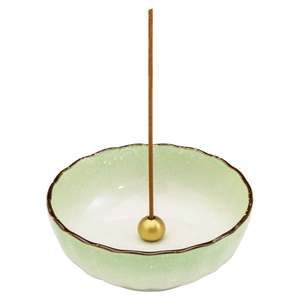 Porta Incienso de Loto Verde Pastel - Product Image 1