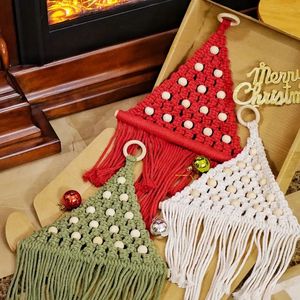 Macramè appeso a parete Boho ornamenti di <span class=keywords><strong>natale</strong></span> albero di <span class=keywords><strong>natale</strong></span> fatto a mano arazzo intrecciato forniture di <span class=keywords><strong>natale</strong></span> per la decorazione della casa - Product Image 2
