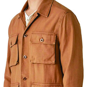 Camisa de Algodón Personalizada Nueva de 2026, Chaquetas Impermeables, Chaqueta de Trabajo Ligera para Hombre, Camisa Extra Grande con Bolsillos Tipo Cargo para Hombre - Product Image 4