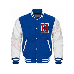 2025 mode haute qualité Chenille-broderie Lettermen hommes collège manches en cuir vestes de Baseball personnalisées - Product Image 5