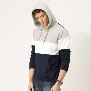 Sudadera con capucha de múltiples paneles hecha a medida para hombre, ropa de moda Otoño e Invierno transpirable para, capucha de lana para adultos - Product Image 4