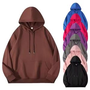 Sweat à capuche en molleton brodé pour homme, coupe classique, 100% coton mélangé, épais, épaules tombantes, hiver, haute qualité, Luxury Basics - Product Image 5