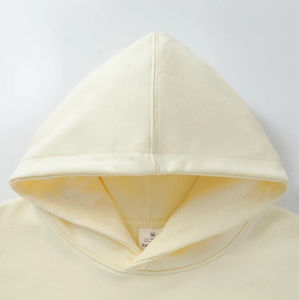 Sudadera alta Bordado Logo Mujer Sudadera Casual Fleece Reversible Sudadera de gran tamaño Algodón Poliéster Sudaderas con capucha para mujer - Product Image 3