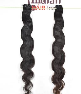 Extensiones de Cabello Humano Indio de la Mejor Calidad, Ondulado Natural, Virgen Remy, con Puntas Sueltas, Estilo Despeinado, Crudo para Exportación - Product Image 3