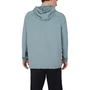 Nouveauté : sweat à capuche en molleton noir pour homme, strass personnalisés, taille plus, motif uni, col à capuche, MOQ 2 pièces, devant - Product Image 2