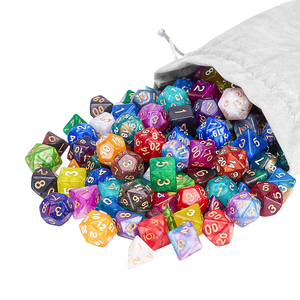 ชุดลูกเต๋าหลายด้านมี20ด้านหลากสีไม่โ<span class=keywords><strong>ป</strong></span>ร่งใสสำหรับ DND RPG และเกมโต๊ะอื่นๆที่ทำจากพลาสติก - Product Image 5