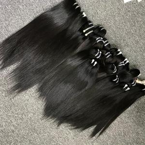 100% Vietnamien Remy Extensions de Cheveux Humains Machine Double Trame Os Droite Trame Cheveux Frontal Bundle HD Dentelle VQ Cheveux Jessica - Product Image 4