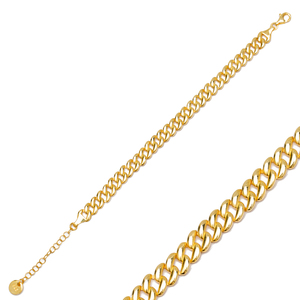 Pulsera de cadena de plata de ley 925 hecha a mano para mujer, brazalete de cadena, estilo turco - Product Image 1