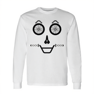 T-shirt Premium à Manches Longues pour Amateurs de Vélo avec Motifs Promotionnels pour Propriétaires de Vélos - Product Image 2