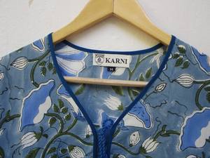 Women's Casual Max <b>Dresses</b> with Button V Neck Short & Long Sleeves Natural Waistline - Product Image 4