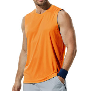 Camisa sin mangas de corte clásico para hombre con costuras de alta calidad y tela transpirable, adecuada para deportes y vestimenta informal - Product Image 3
