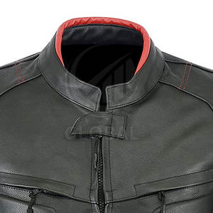 GLOBAL EDGE 2025 Dernier style Veste de moto en cuir sur mesure pour homme Manches longues Haute qualité Respirant Hiver Service OEM - Product Image 5
