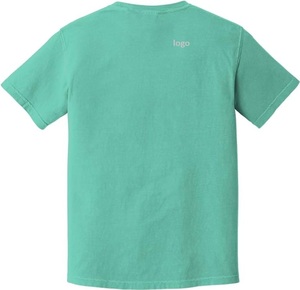 Camiseta de cuello redondo para hombre de alta calidad 100% algodón de manga corta con características transpirables y diseño de logotipo personalizado de Bangladesh - Product Image 3