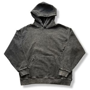 Sudadera con capucha de lana de alta calidad para hombres OEM ropa de calle personalizable lavado ácido Vintage algodón francés Terry para invierno - Product Image 2