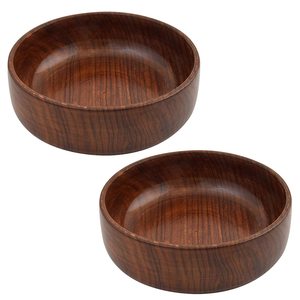 ชามไม้อะคาเซียขนาดใหญ่สำหรับใส่อาหารชามไม้สำหรับเสิร์ฟสลัด - Product Image 3