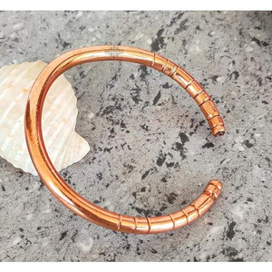 High Quality Elegant Pure <b>Copper</b> Cufflinks With Natural Aged Patina Effect For Groom And Best Man <b>Gift</b> by Decor World Expo - Product Image 3