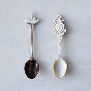 Cubiertos de estilo Animal únicos y sostenibles, cuchara de cuerno de búfalo de buey Natural pulido, diseño único para Decoración de mesa de restaurante - Product Image 4