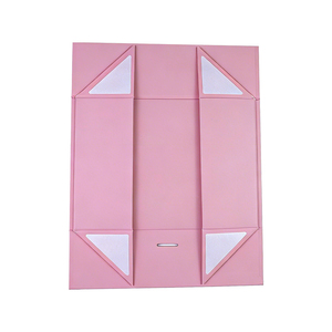 Cajas de Embalaje Cosmético de Lujo Impresas a Medida, Cajas Plegables Rosas para Cuidado de la Piel y Belleza con Lazo - Product Image 3