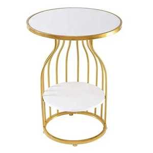 Recién llegado, mesa central de madera de Metal de diseño moderno, mesa auxiliar o mesa de centro para espacios de sala de estar en el hogar - Product Image 1