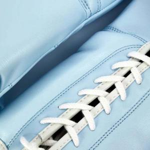 Guantes de boxeo de cuero de vaca de alta calidad con cierre de cordones Diseño de logotipo personalizado 100% Guantes de lucha de cuero - Product Image 3