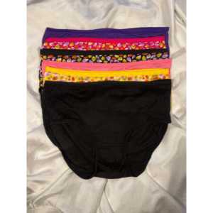 กางเกงชั้นในสตรีผ้าคอตตอนเนื้อนุ่มผสมและแพ็คคู่6ชิ้น - Product Image 4