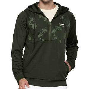 เสื้อฮู้ดมีซิปตัวสั้นสำหรับผู้ชายเสื้อผ้าลำลองแบบเรียบง่ายมีซิป - Product Image 1