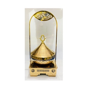 ชุดอุ่นอาหารบุฟเฟ่ต์แบบแขวน สแตนเลส สำหรับงานแต่งงาน ระดับโรงแรมห้าดาว หรูหรา สีทอง - Product Image 4