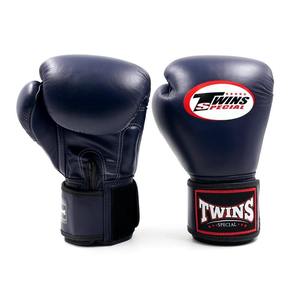 Factory Manufacture Best Quality Genuine Leather MMA Twins Boxing Gloves Adjustable Wrist <b>Strap</b> Hook & Loop Twins Training Gears - Product Image 2