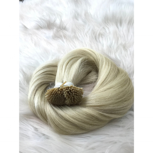 I-TIP lisses naturelles blondes chaudes, grand stock de cheveux vierges de qualité supérieure 100% cheveux vierges, cheveux crus vietnamiens - Product Image 2