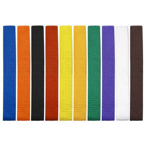 Ceinture d'arts martiaux Ceintures de karaté personnalisées en gros avec bande rouge Ceintures d'arts martiaux rayées solides de haute qualité - Product Image 4