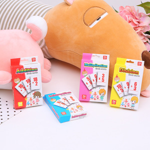 Nouvelles cartes éducatives de mathématiques pour enfants, cartes flash d'apprentissage de l'anglais en papier, vente en gros disponible - Product Image 4