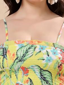 ชุดเดรสผ้าฝ้ายทอมือลายดอกไม้สไตล์อินเดีย เอวธรรมชาติ สำหรับเจ้าสาว ของขวัญแต่งงาน ฤดูร้อน แฟชั่นผู้หญิง ลดราคา - Product Image 3