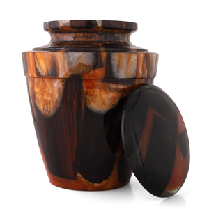 Epoxy Rosewood Cremation <b>Urn</b> <b>Large</b> Adult Funeral <b>Urn</b> (250 cu in) Cremation <b>urns</b> for Human And Pet Ashes - Product Image 6