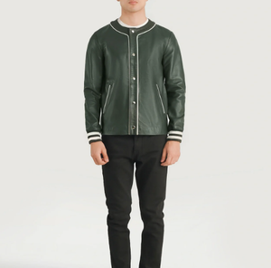 Chaqueta Leatherman Varsity para hombre, nuevo diseño 2025, chaqueta universitaria de béisbol para hombre, chaqueta Varsity hecha a medida de alta calidad - Product Image 3