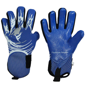 Gants de gardien de but confortables et respirants pour l'extérieur, fermeture à boucle et crochet, design de couleur personnalisé, en latex, pour l'entraînement au football - Product Image 2