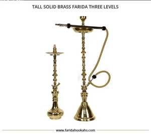 Latón sólido Farida egipcio tradicional Hookahs. - Product Image 4