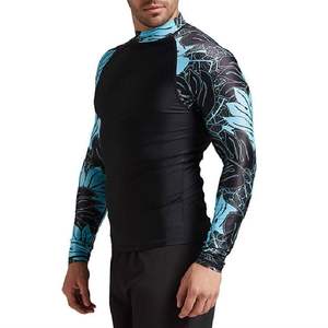 MMA Rushguard Rash Guard personnalisé-Polyester/Spandex entièrement imprimé par sublimation pour hommes BJJ Rash Guard - Product Image 1