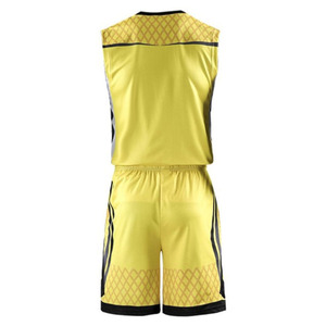 Ensemble de maillots de basket-ball sans manches personnalisés pour hommes, 100% polyester, impression par sublimation, séchage rapide, respirant - Product Image 1