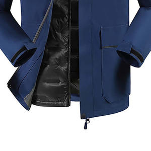 Jeans décontractés unisexes de couleur unie pour hommes veste d'hiver Streetwear nouvelle mode veste d'hiver confortable pour hommes - Product Image 6