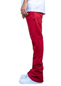 Người Đàn Ông Chất Lượng Cao Xếp Chồng Lên Nhau Sweatpants Bán Buôn Giá Người Đàn Ông loe Sweatpants Hot Thiết Kế Màu Đỏ Người Đàn Ông Quần - Product Image 6