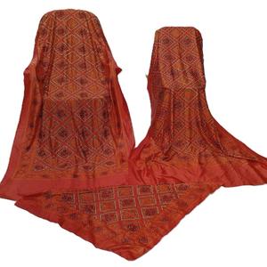 Conjunto de 3 Piezas de Lujo Somali Baati Shaash Dirac Sin Costuras con Bordado, Mangas Largas, Poliéster y Seda, para Todas las Temporadas - Product Image 1
