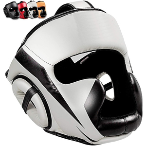 Kickboxing Haute Qualité Head Guard Art Martial Boxe Formation Cuir Head Guard Personnalisé Face Protector Head Guards - Product Image 5