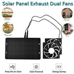 Ventiladores sin escobillas de CC de alta calidad, Kit de panel solar resistente a <span class=keywords><strong>la</strong></span> intemperie para ventilador de escape de ventilación de cobertizo - Product Image 2