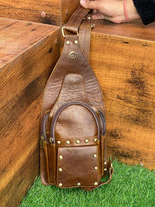 ใหม่ร้อนขายหรูหราUnisexของแท้หนังไหล่กระเป๋าเดินทางกระเป๋าถือหลายใช้กระเป๋าเงินที่มีประโยชน์กระเป๋าหน้าอก - Product Image 4