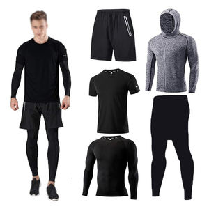 Conjunto Deportivo Personalizado de Venta Caliente, Top Deportivo y Pantalones de Chándal de Color Sólido para Hombre, Conjunto Deportivo de Felpa para Hombre - Product Image 1