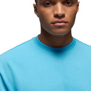 2026 nueva sudadera deportiva transpirable de manga larga azul cielo para hombre, venta al por mayor personalizada, estampado informal, tejido de punto de retazos de invierno - Product Image 2