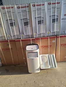 เครื่องปรับอากาศพกพาขนาดเล็ก 5000BTU พร้อมหน้าจอ LED ควบคุมแบบสัมผัส / เครื่องปรับอากาศและเครื่องทำความร้อนขนาดเล็กแบบพกพา 4 โหมด 3 ระดับความเร็ว - Product Image 2