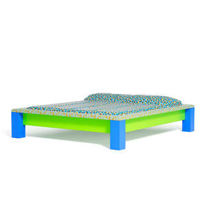 Chelsea King <b>Bed</b> <b>Frame</b> Modern Contemporary Design Fabric Upholstered with Metal <b>Soft</b> <b>Bed</b> with Storage for Home School Bedroom - Product Image 3
