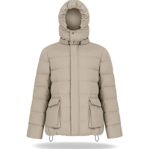 2026 Wholesale Men's Waterproof Windproof Breathable Stand <b>Fleece</b> Jacket Custom Logo High Quality Thick Bamboo Lining Winter - Product Image 2