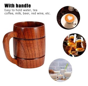 Tasse en bois artisanale pour les amateurs de café fabriquée de manière durable et isolée naturellement, parfaite pour les boissons chaudes ou froides - Product Image 3